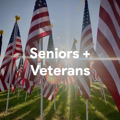 veterans and seniors